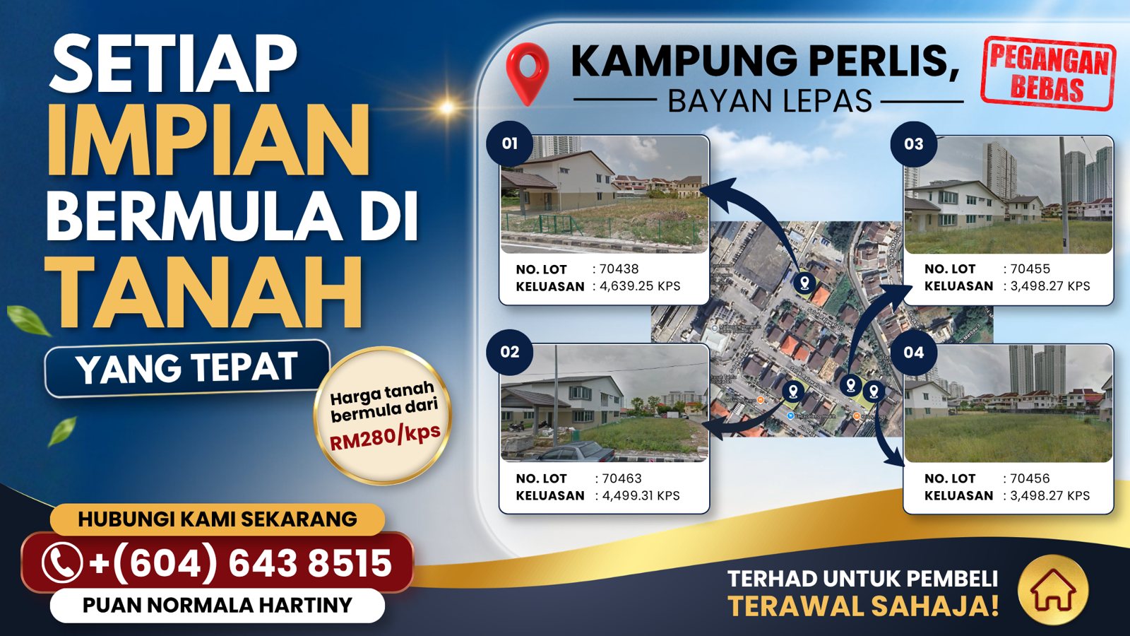 Tanah Pegangan Bebas, Kampung Perlis